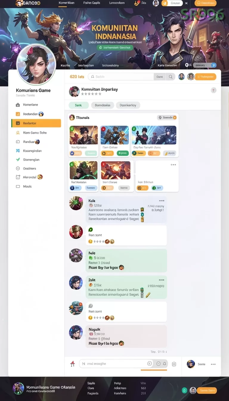 Cuplikan layar KILAT77 — menu navigasi