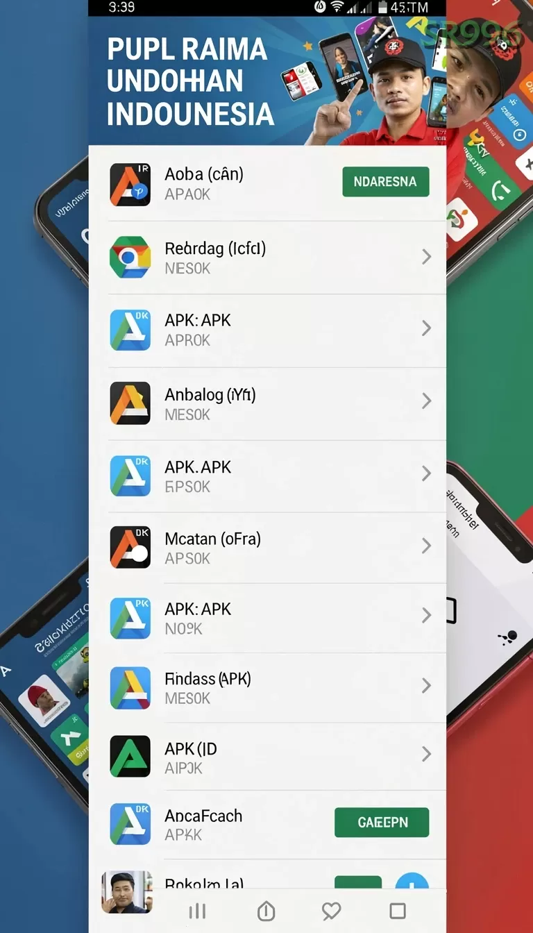 Cuplikan layar 98SPIN — menu navigasi