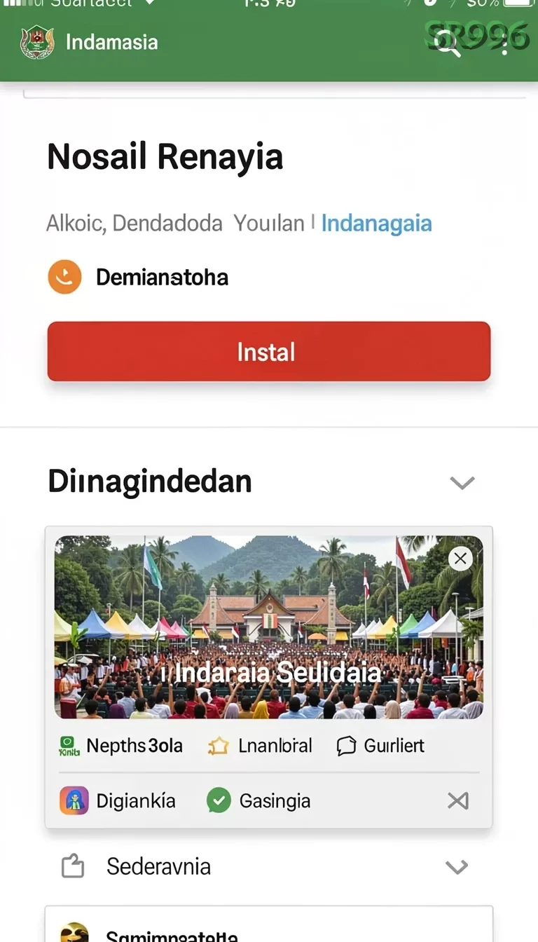 Cuplikan layar KOPLO77 — menu navigasi